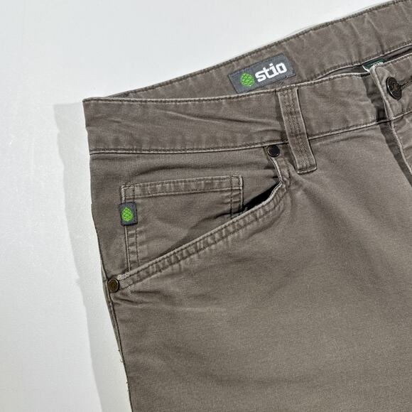 Stio Rivet Canvas Utility Pant Mens 33x32 Double Knee Organic Cotton - Picture 9 of 11